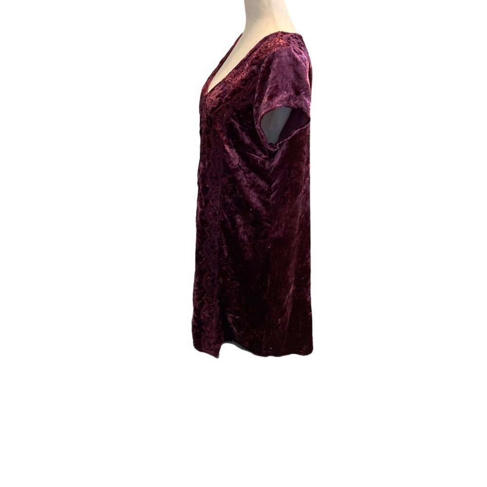 Soft Surroundings Sheath Dress MEDIUM Burgundy - Picture 4 of 10
